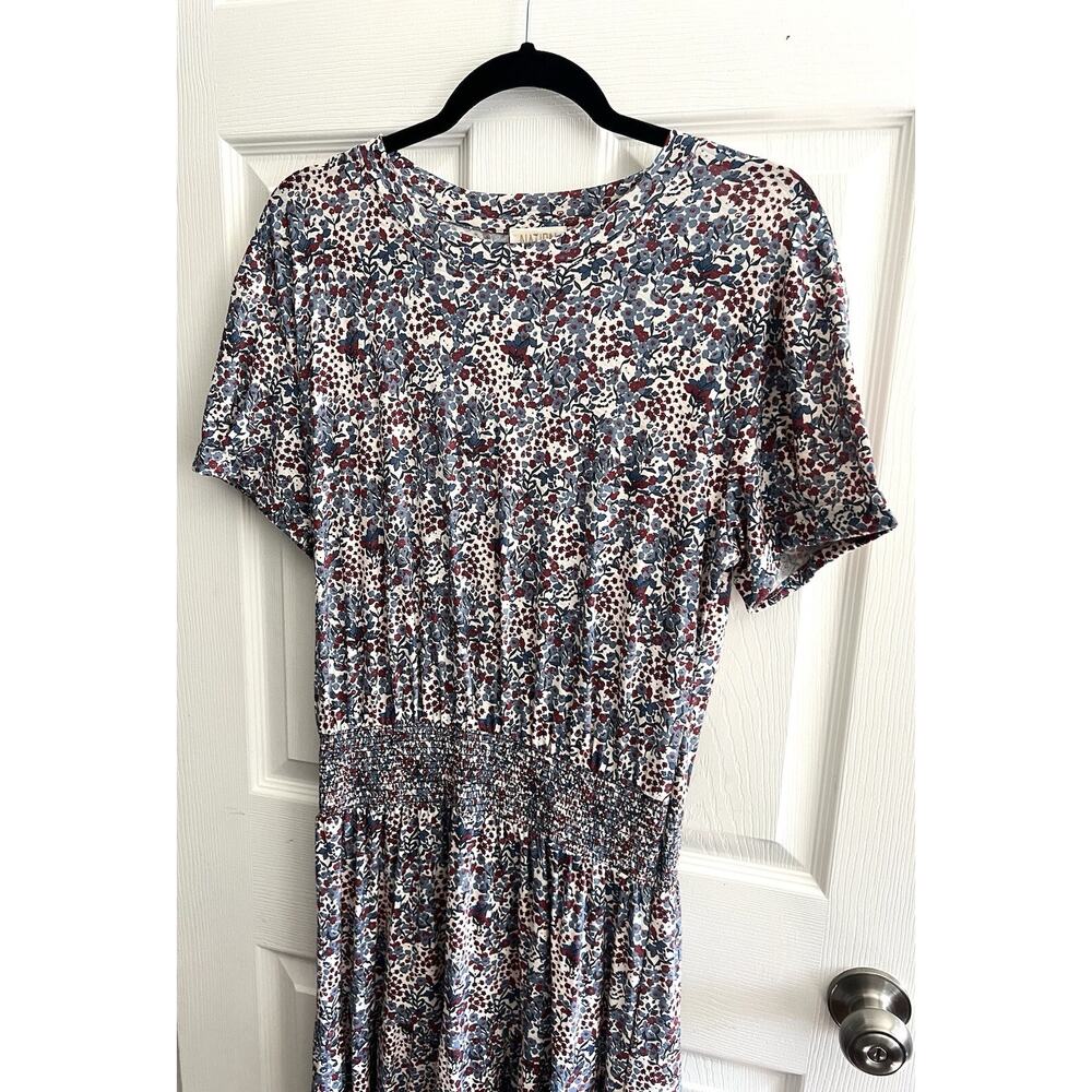 NATION LTD 2023 Martine Casual Peasant Cherry Blossom Maxi Dress - Picture 7 of 16